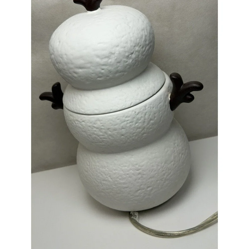 Gold Canyon Jolly Snowman Candle Warmer Scent Pod Electric Holiday Box 82997